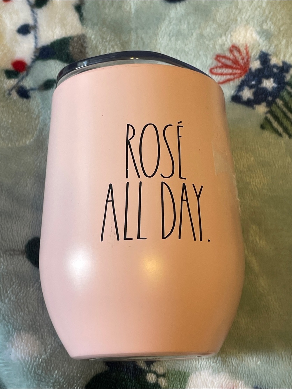 Rae Dunn Pink 'ROSÉ ALL DAY' cup